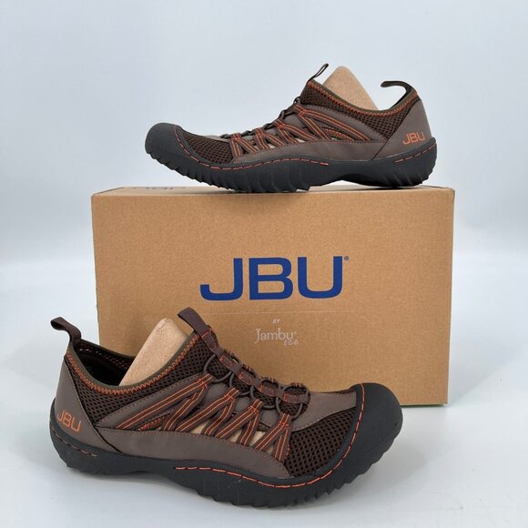 JBU Topsail Water Shoes Size 8 Brown Mesh Nylon Non-Slip Casual Outdoor - Picture 1 of 11